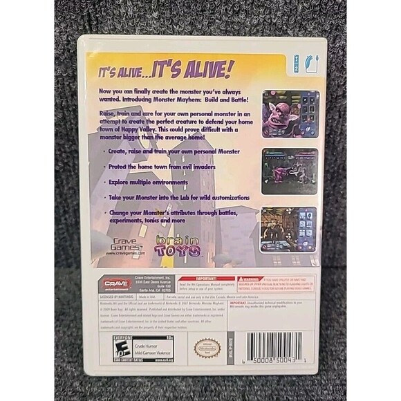 Wii Monster Mayhem: Build and Battle (Nintendo Wii, 2009) Tested - Picture 2 of 4